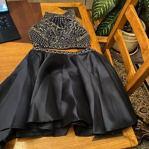 Juliet size Medium dark blue two piece dress